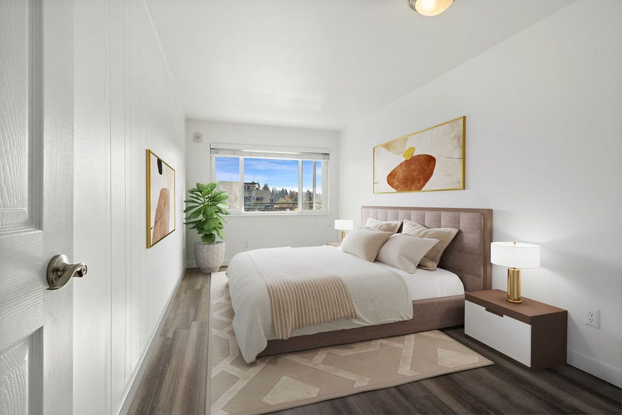 Bedroom with closet
